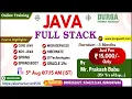 JAVA FULL STACK Online Training DURGASOFT