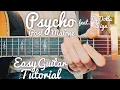 Psycho Post Malone Guitar Lesson for Beginners Psycho Guitar Lesson