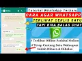 Download Lagu CARA AGAR WHATSAPP TIDAK TERLIHAT ONLINE / Centang Satu Tapi Bisa Baca \u0026 balas pesan