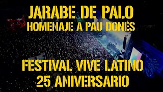 Jarabe de Palo con su homenaje a Pau Donés en el 25 aniversario del Festival Vive Latino.