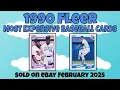 1990 Fleer Most Expensive eBay Sales Baseball Cards - February 2025