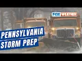 Pennsylvania DOT Prepares Roads As Sleet Freezing Rain Near