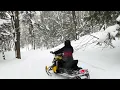 More fun with snowmobile near Tug Hill NY