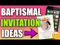 BAPTISMAL INVITATION EASY TO CREATE USING MOBILE PHONE MADZY21