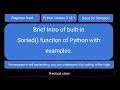 Python s Sorted Function Key Concepts and Practical Examples