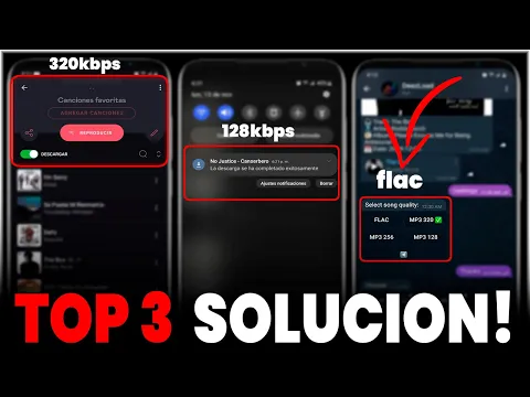 Download MP3 🔥 TOP 3 MEJORES APPS PARA ⏬ MÚSICA EN ALTA CALIDAD 128kbps, 320kbps y Flac