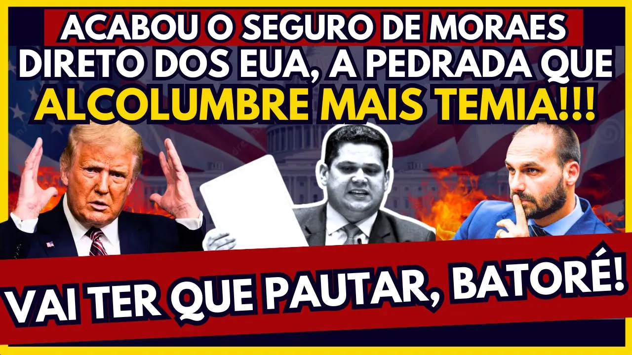 🚨REVIRAVOLTA NA VIDA DE ALCOLUMBRE COM NOTÍCIA DOS EUA! IMPEACHMENTE DE MORAES E BOLSONARO PEDE