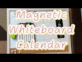 Calendar Whiteboard for Wall TANKEE 17x13 Inches Whiteboard Calendar Cork Board Combo