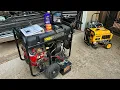 Oil and filter change to generator Generac Guardian Ultra Source 15000watt elchanojose
