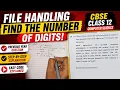 CBSE Class 12 File Handling PYQ Count Digits in a File Python