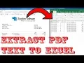 How to Extract Specific Text from a PDF to Excel