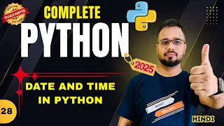 Python Tutorial in Hindi - Date and Time in Python