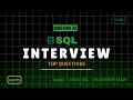 SQL Interview Question 32 Find the Last 5 Orders for Each Customer ROW - NUMBER Explained