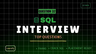 SQL Interview Question 32 Find the Last 5 Orders for Each Customer ROW - NUMBER Explained