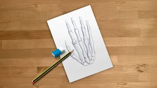 how to draw a skeleton hand simple guide 