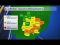 Snow emergencies dropping for some central Ohio counties