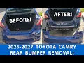 How to Remove 2025-2027 Toyota Camry Rear Bumper