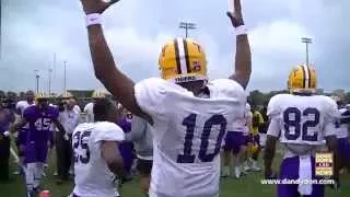 LSU Football Goal Line Drill - 2015 by DandyDon com