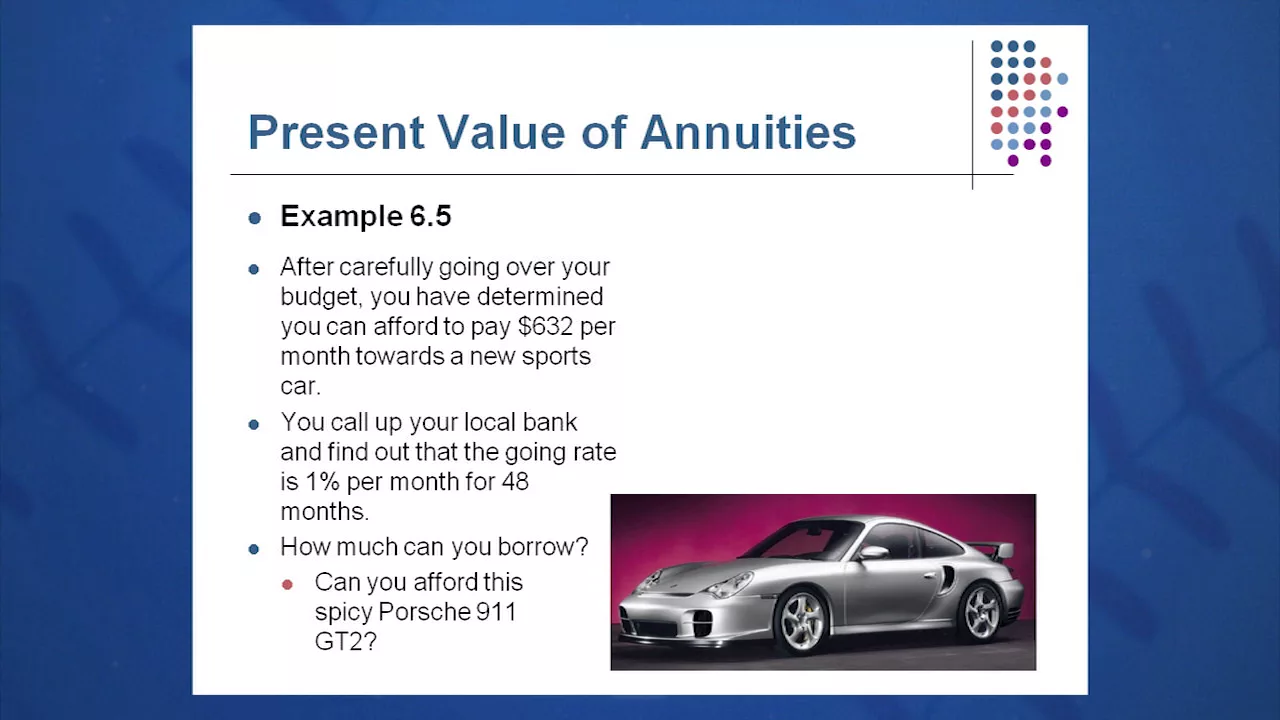 Session 06: Objective 3 - Present Value of Annuities (2016)