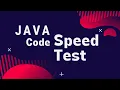 Java - How to measure the speed of your code