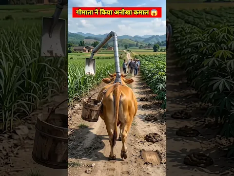 गौमाता ने किया अनोखा चमत्कार 😱 #youtubeshorts