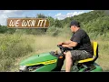John Deere S140 First Look Field Mowing Experiment