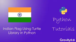 Indian Flag Using Python Turtle Library
