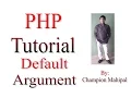 Learn PHP Tutorial 14 Function with Default Arguments