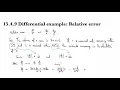 14 4 9 Differential example Relative error