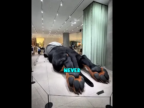 The Mall's Guard Dog Is Always Sleeping 😂🐶