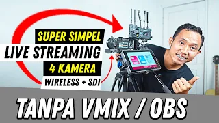live streaming 4 kamera wireless tanpa vmix obs pc laptop yolobox ultra hollyland pyro h s