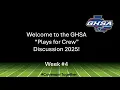 GHSA - Plays for Crew Discussion