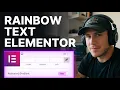 How to Make Animated Rainbow Text Effects in Elementor 2026 Step-by-Step