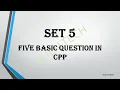 Basic Question Set 5 Day 5 Basic Program Logic Building Hindi Alien Tech 2021