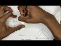 How to Draw a Hip Roof in Top View Architectural Drawing Tutorial Step-by-Step