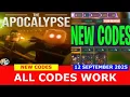 Download Lagu *NEW CODES* The Apocalypse ROBLOX | September 12, 2025