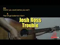 Josh Ross - Trouble Guitar Chords cover