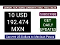 Best Exchange Rate Us Dollar to Mexican peso