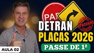 AS PLACAS DE TRÂNSITO QUE MAIS CAEM NA PROVA DO DETRAN!