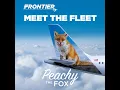 Amazing Jet and Water Blast Departure Frontier Airlines A320 N229FR Peachy the Fox - ISP