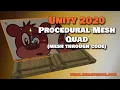 Procedural Mesh Quad mesh thru code Unity 2020