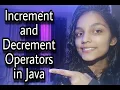Java Basics - Increment Decrement Operators