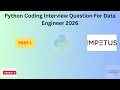 Solving IMPETUS Data Engineer Interview Question ACE Data Engineer Interview