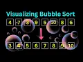 Bubble Sort Visualization with Music Algorithm Animation No Talking