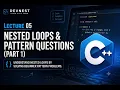 Complete C Course Nested Loops Pattern questions Part 1