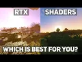 Minecraft RTX VS Shaders - Which is Right for You