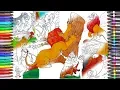 Coloring page the Lion King with Simba Timon and Pumba Funny Easy coloring for children