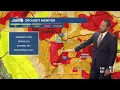 Drying out after monsoon - Saturday night forecast