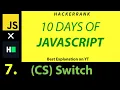 JS 7 - Conditional