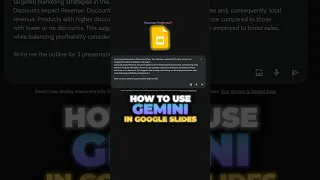 How to use Google Gemini in Google Slides